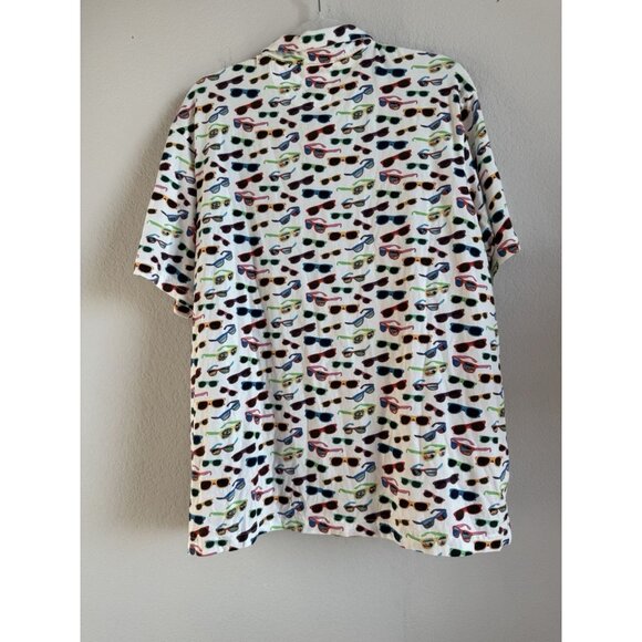 Michael’s Mens Colorful Sunglasses Button T-Shirt Beach Summer Rainbow Size XL - Picture 5 of 12